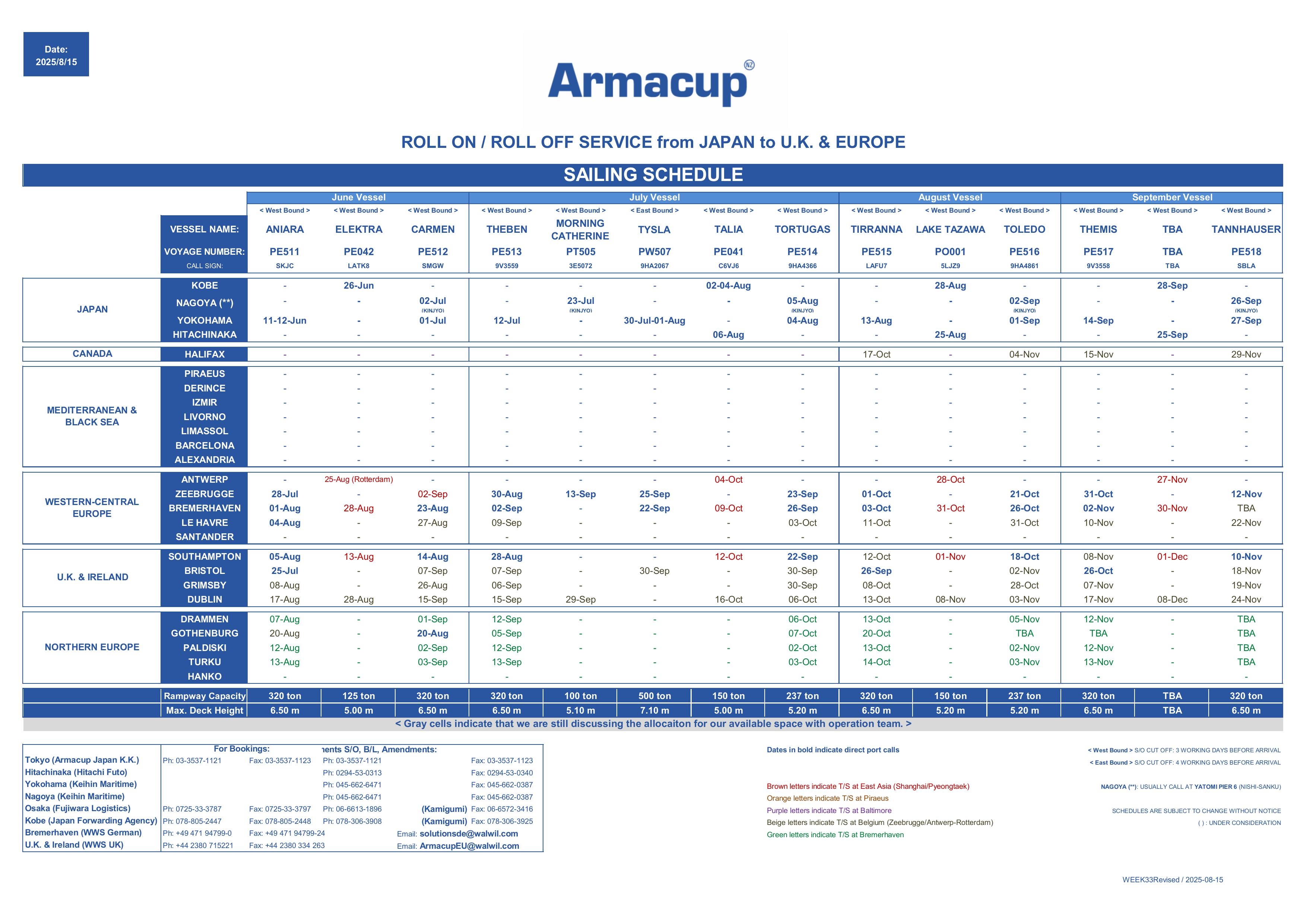 SailingScheduleEurope2025.08.15