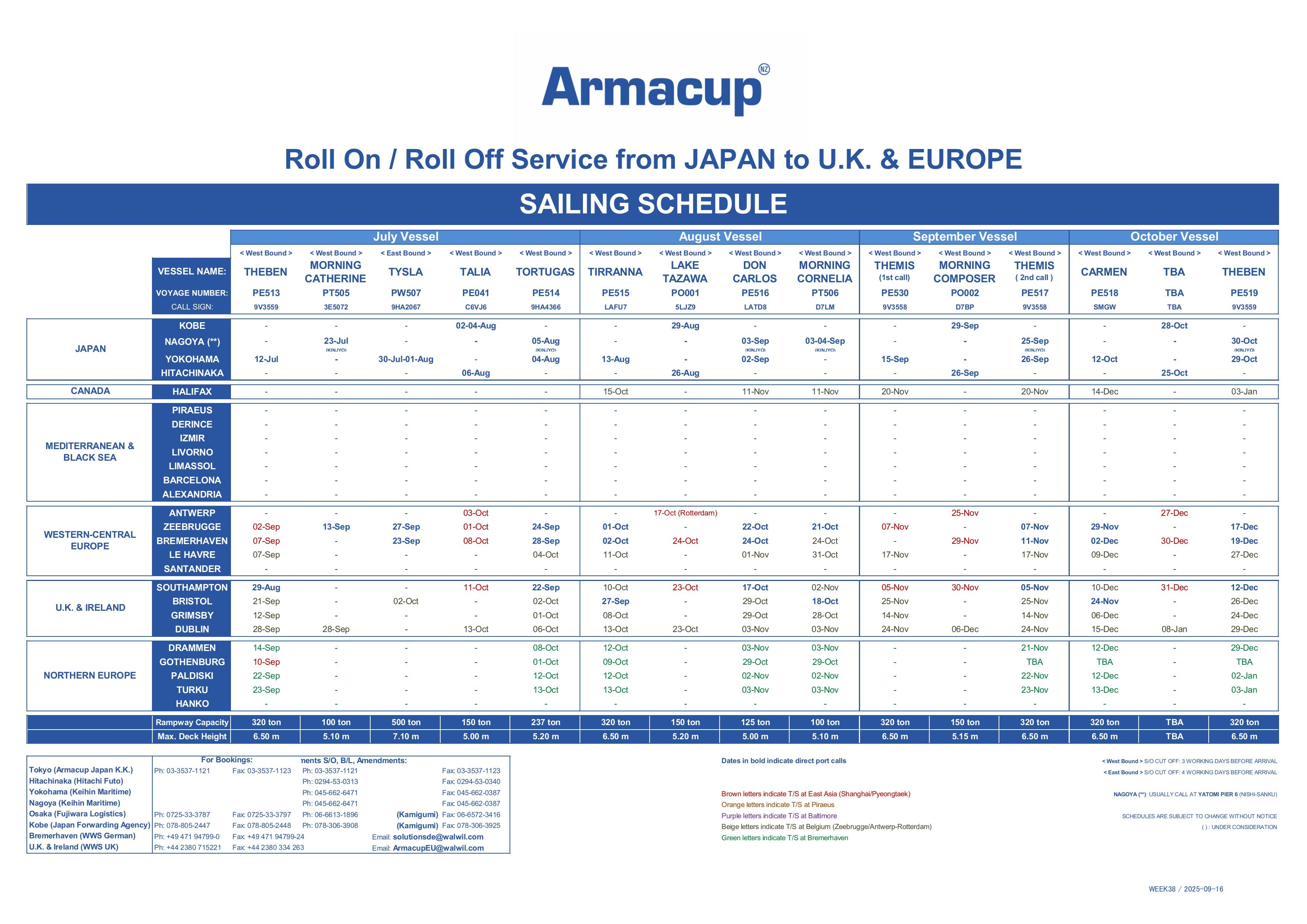 SailingScheduleEurope2025.09.16